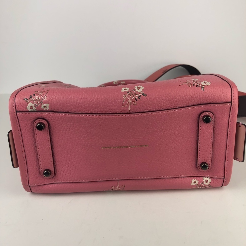 Coach Pink Floral Satchel - Picture 7 of 16